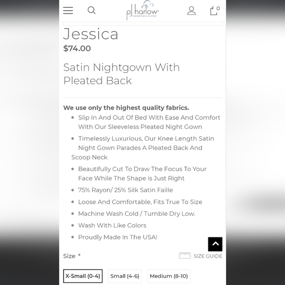 PJ Harlow Jessica gown with pleated back - Picture 5 of 5